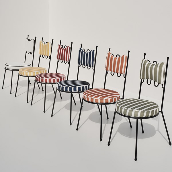 4 | Amalfi Black Fer Forge Dining Chair