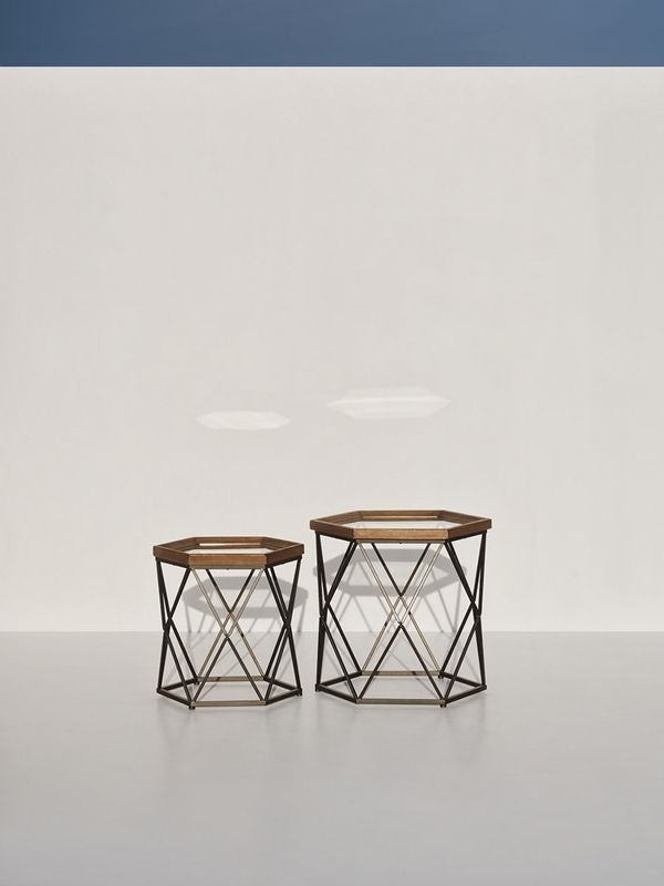 Hexagon Side Tables