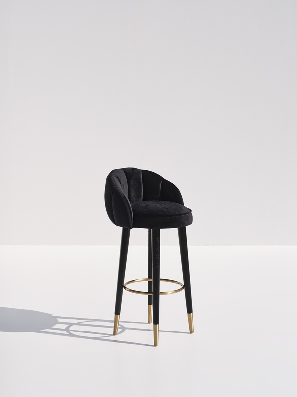 Myla Caviar Black Barchair