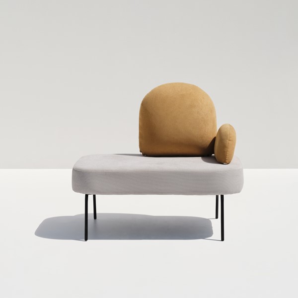 Lobby Grey Bench