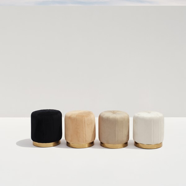 Bloom Velvet Ottoman