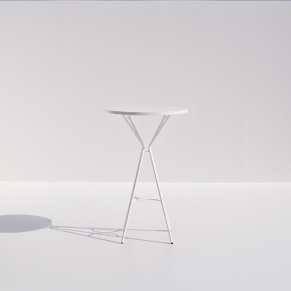 Positano White Fer Forge High Table