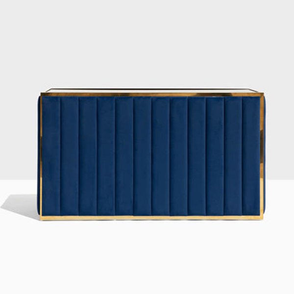 Mirage Metallic Gold Bar in Midnight Blue Velvet