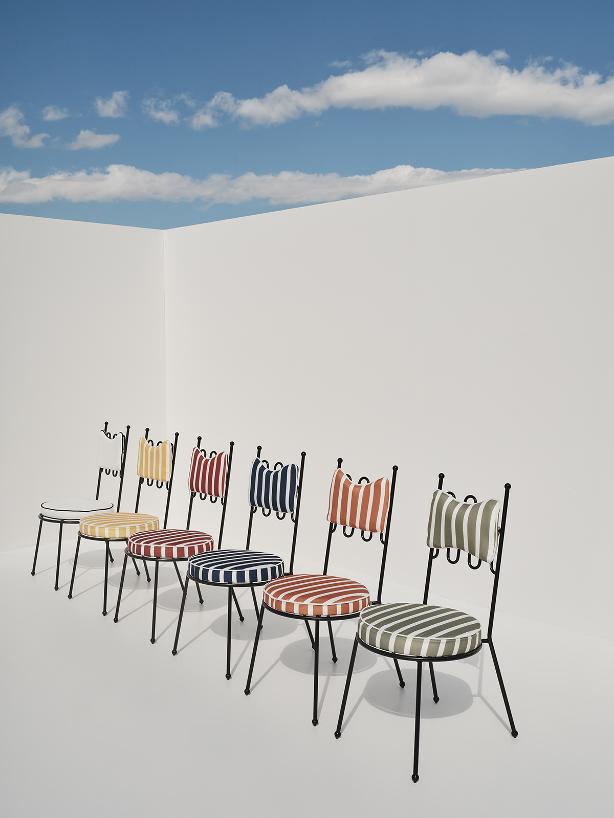 Amalfi Black Fer Forge Dining Chair