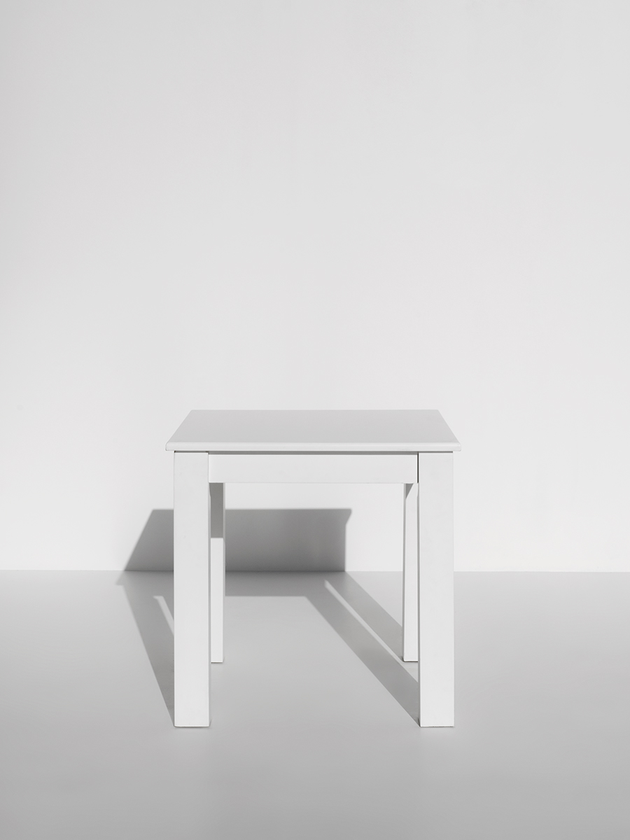 Spicy White Square Dining Table