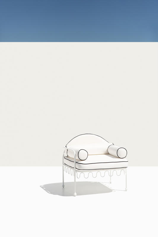Amalfi White Armchair