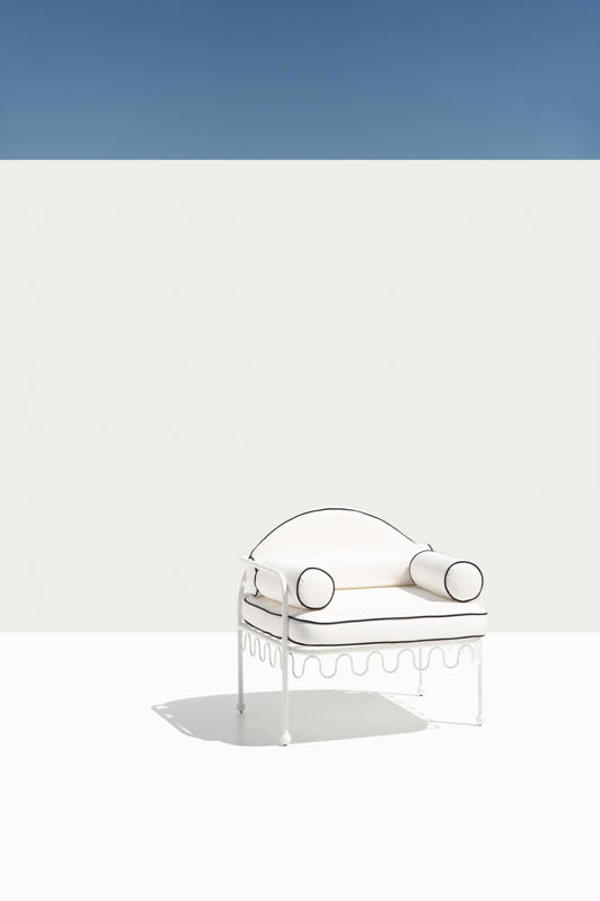 Amalfi White Armchair