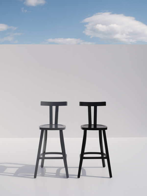 Kira Barchair | Caviar Black & Ash Grey