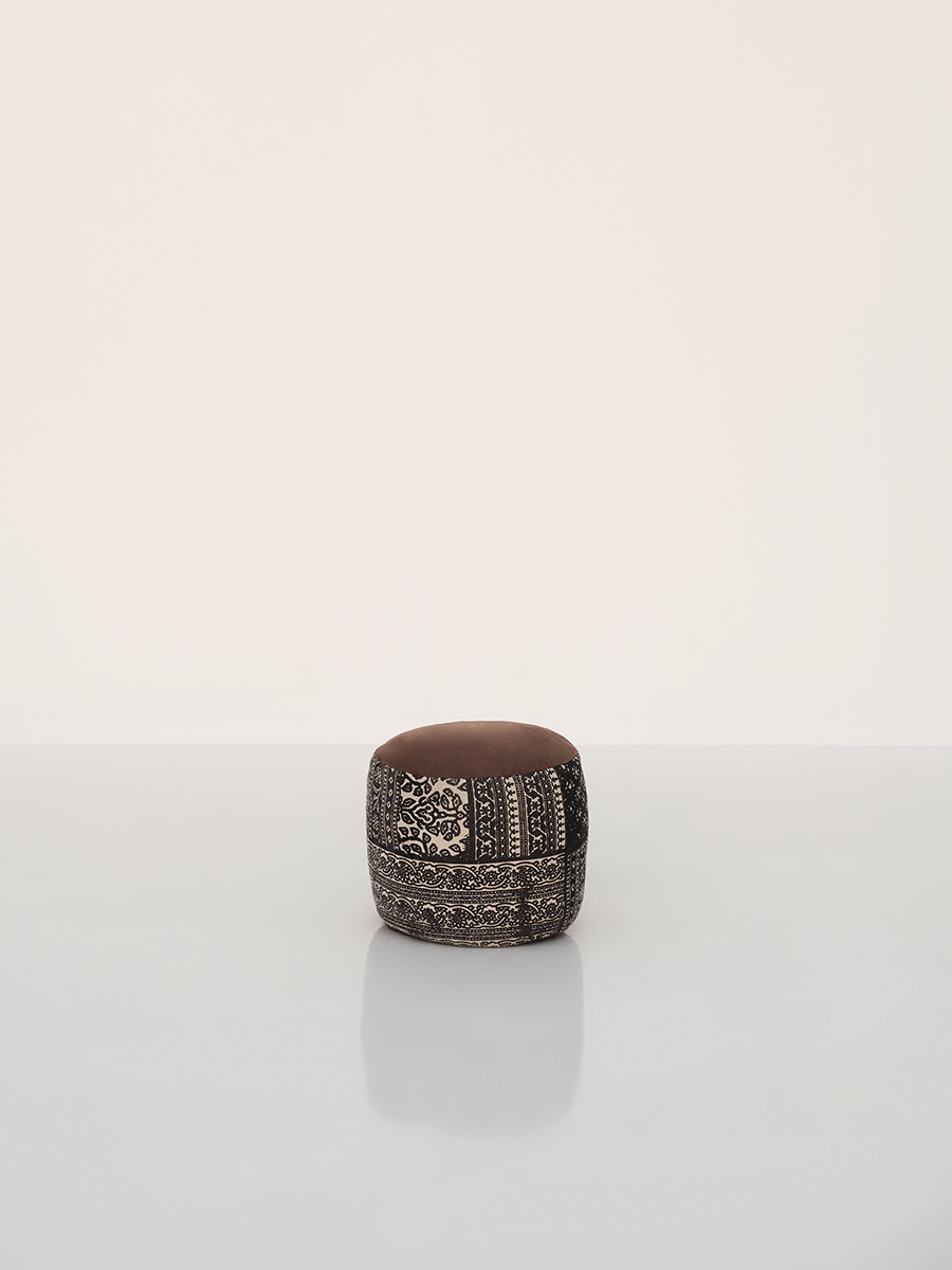 Black & White Moroccan Ottoman
