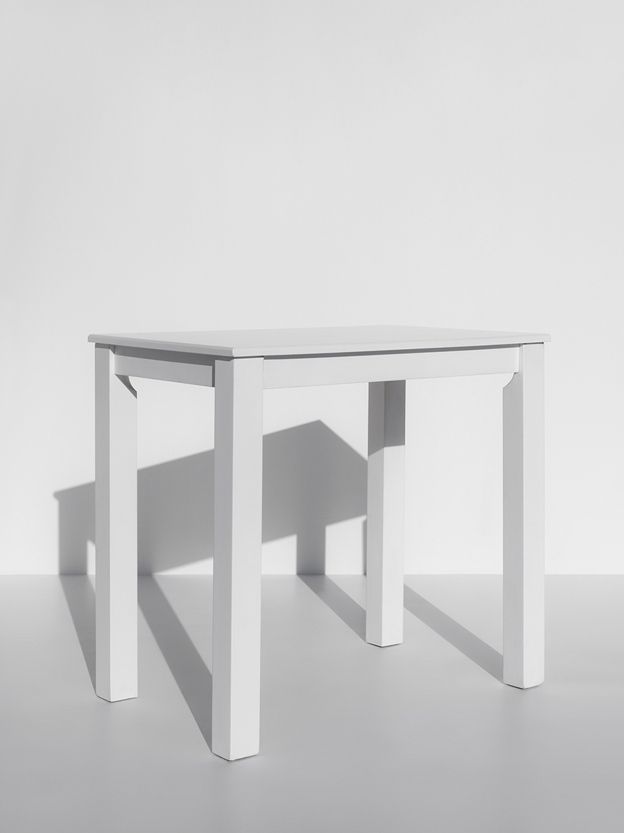 Spicy White Rectangular High Table