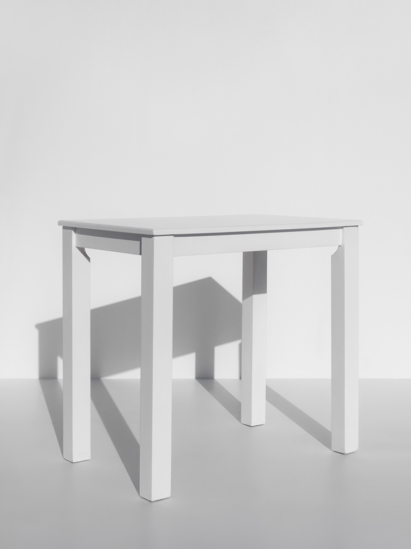 Spicy White Rectangular High Table