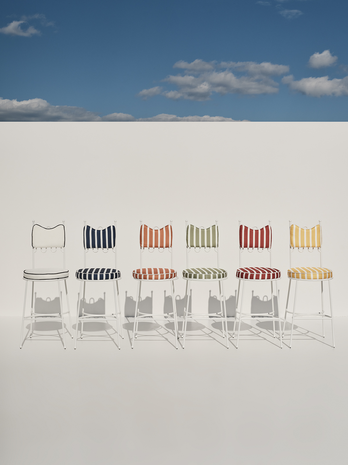 Amalfi White Fer Forge Barchair