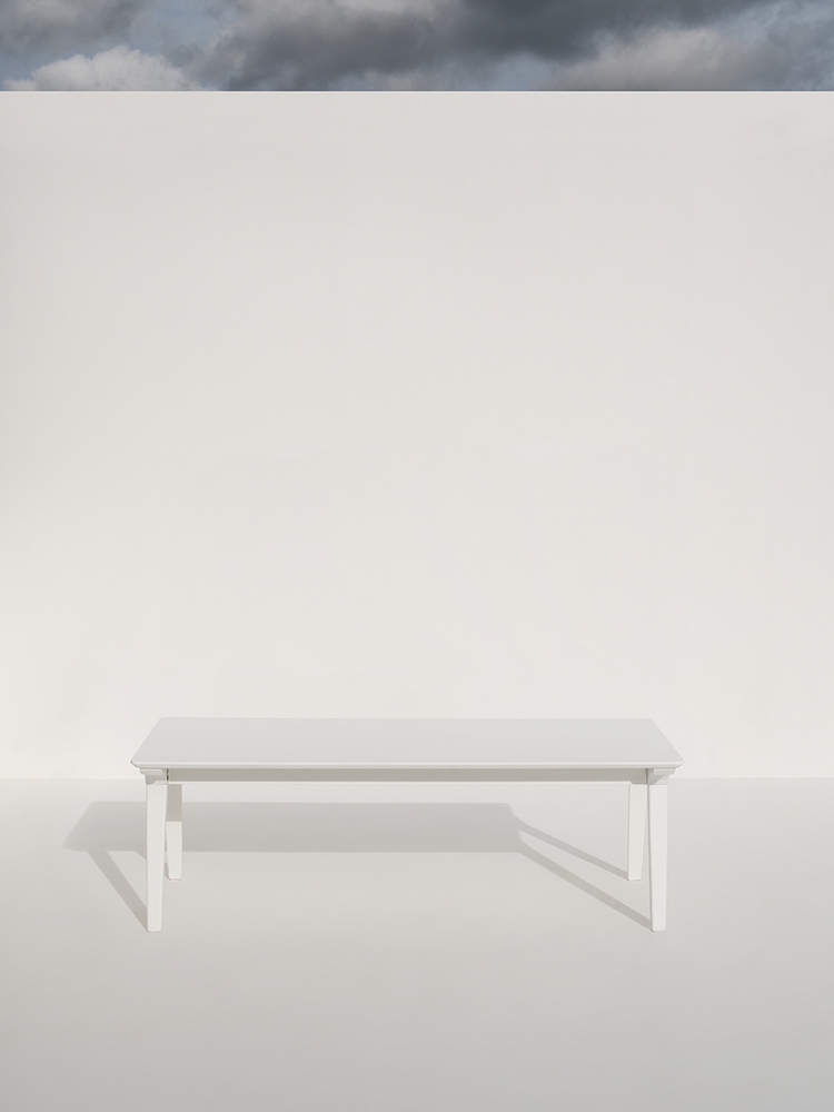 Oliver White Rectangular Lounge Table