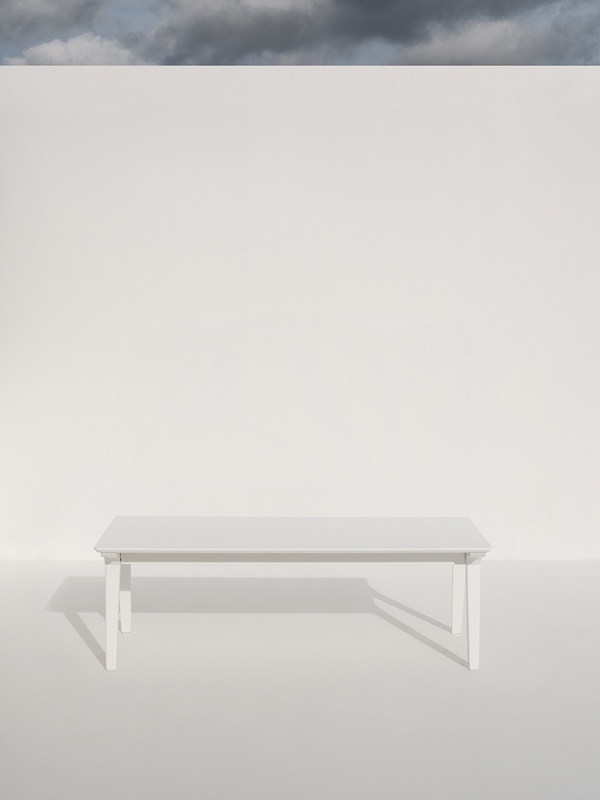 Oliver White Rectangular Lounge Table