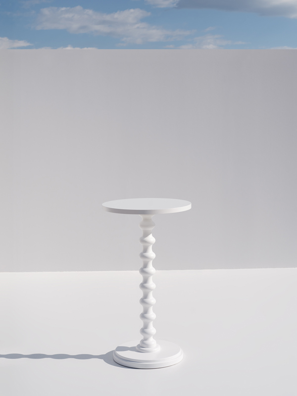 Speira White Wooden High Table