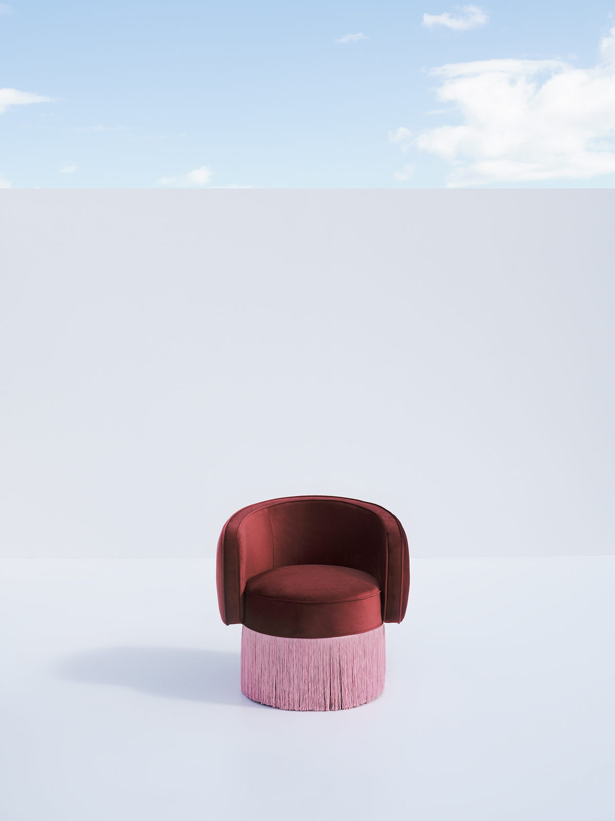 Lady Chaplin Armchair Burgundy