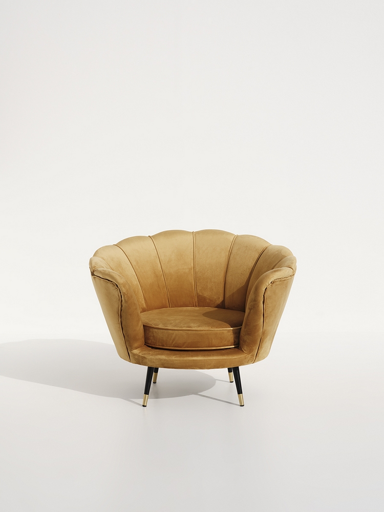 Shell Gold Armchair