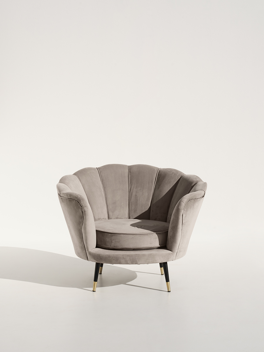 Shell Silver Mushroom Armchair