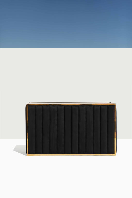 Mirage Metallic Gold Bar in Black Velvet