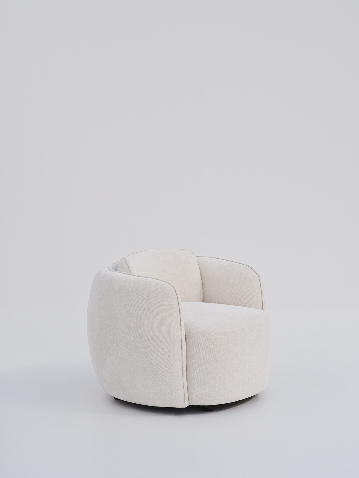 Pirouette Off-White Armchair