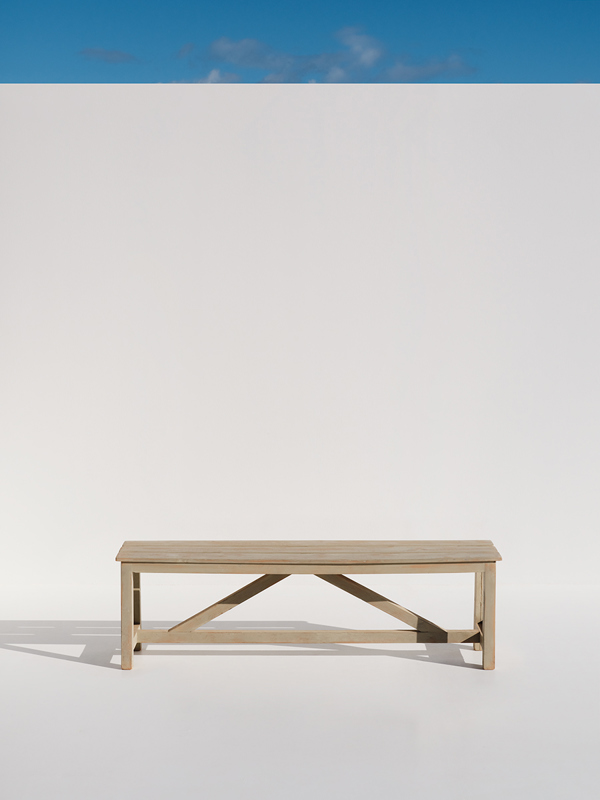 Sumatra Old White Bench