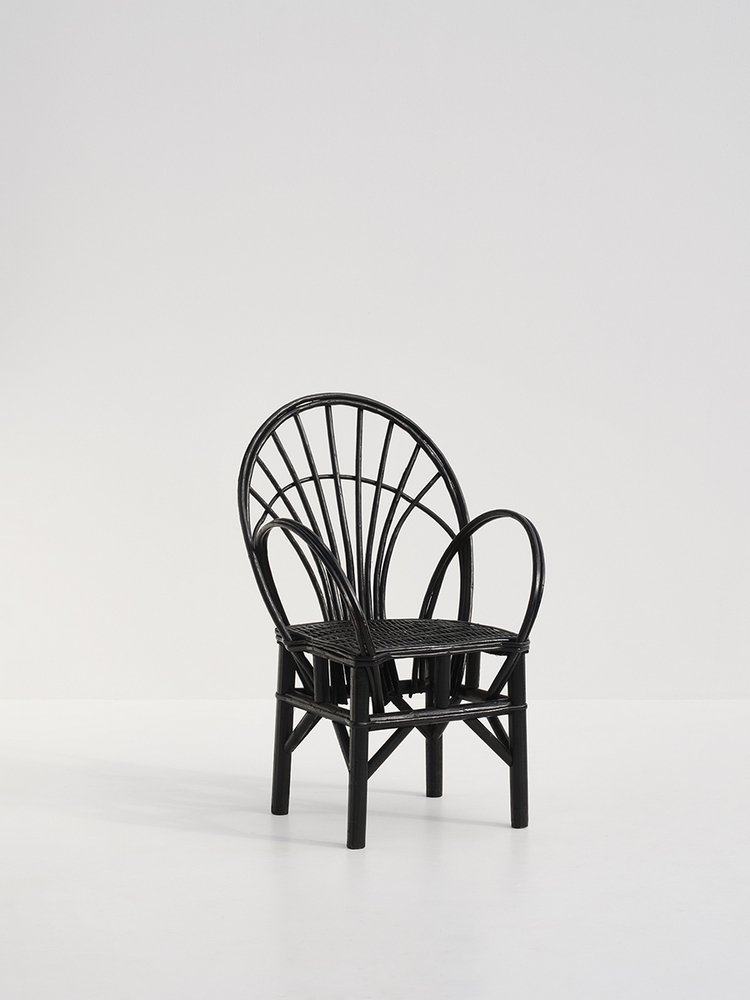 Rayo Bamboo Chair Black Wood